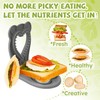 LEPCY Uncrustables Sandwich Maker Sealer Cutter, Crustless Sandwich Cutter, PB&J
