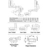Burks 2 Pack Lazy Susan Hinge 90 Degree Pie Cut