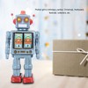 Metal Tin Robot Toy Retro Electric Rotating Figures Model Adult