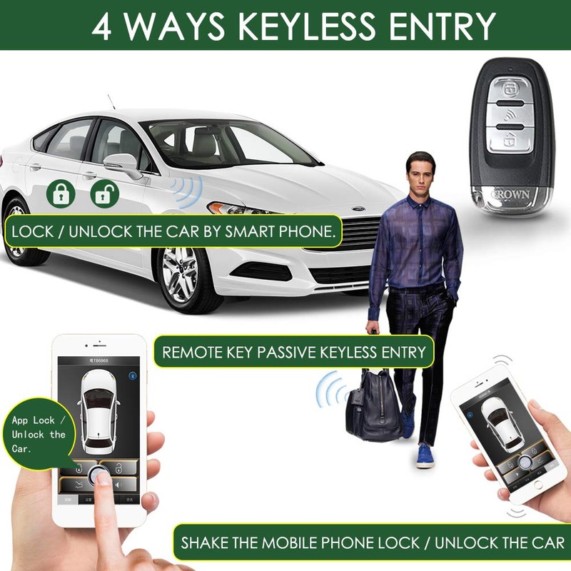 Universal Remote Starter Kits for Car PKE Passive Keyless Entry
