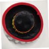 WOONEKY 4pcs Mexican Sombrero Headband Mini Hat Hair Hoop Party
