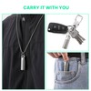 TISKY Mini Pill Box Container (2Pack), Portable Titanium Waterproof Keychain