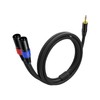 1 Pack 3.5mm TRS to 2 XLR Cable, 6.6 Foot,