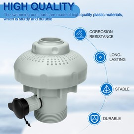 ChangTa 12355 Large Inlet Air Nozzle Compatible with Intex 1900-2450gph Pumps, Pool Inlet Air Nozzle for Intex 18' and Larger Pools - 2 Pack