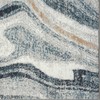 LUXE WEAVERS Marble Patterned Abstract Swirl Blue 6x9 Area Rug