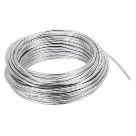 PATIKIL 3mm Bonsai Training Wire, 1 Roll Floral Wire Stems Anodized Aluminum Tree Wire 32.8 Feet Total for Gardening Branch Fixing, Silver