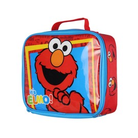 INTIMO Sesame Street It's Elmo HAHA LOL Tossed Face Print Insulated Lunch Box Bag Tote