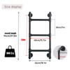 3 Steps Basement Window Well Egress Exit Ladder，Wall/Floor-Mounted Ladders for