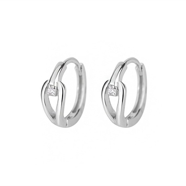 Oivzziy Women's 925 Sterling Silver Huggie Hinged Hoop Earrings with
