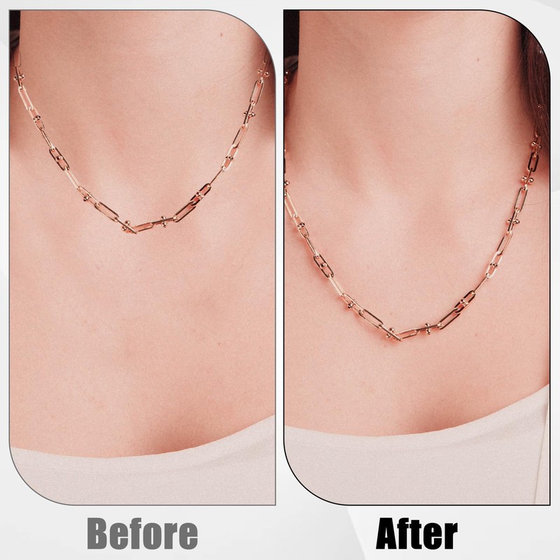 200Pcs Necklace Chain Extender for Jewelry Making 5cm Tail Extender