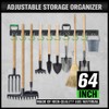 SWANLAKE Plastic 64 Inch Adjustable Storage System, Wall Mounted Hooks