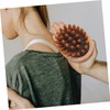 Beavorty 2pcs Wooden Scalp Massager Brush Handheld Acupoint Massage Tool