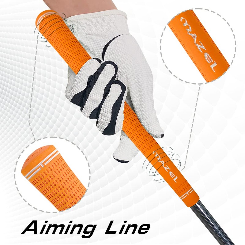 MAZEL Golf Grips Non-Slip All Weather Performance Comfort Rubber Grips