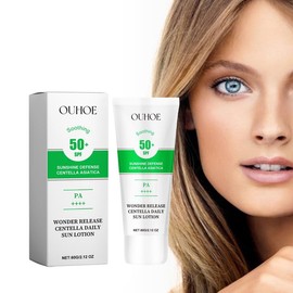 OUHOE Wonder Release Centella Daily Sun Lotion, Summer Protective Hydrating Mild Isolation Protective Cream