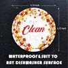Dishwasher Magnet,Clean Dirty Sign Indicator- Double Sided Magnet with Magnetic