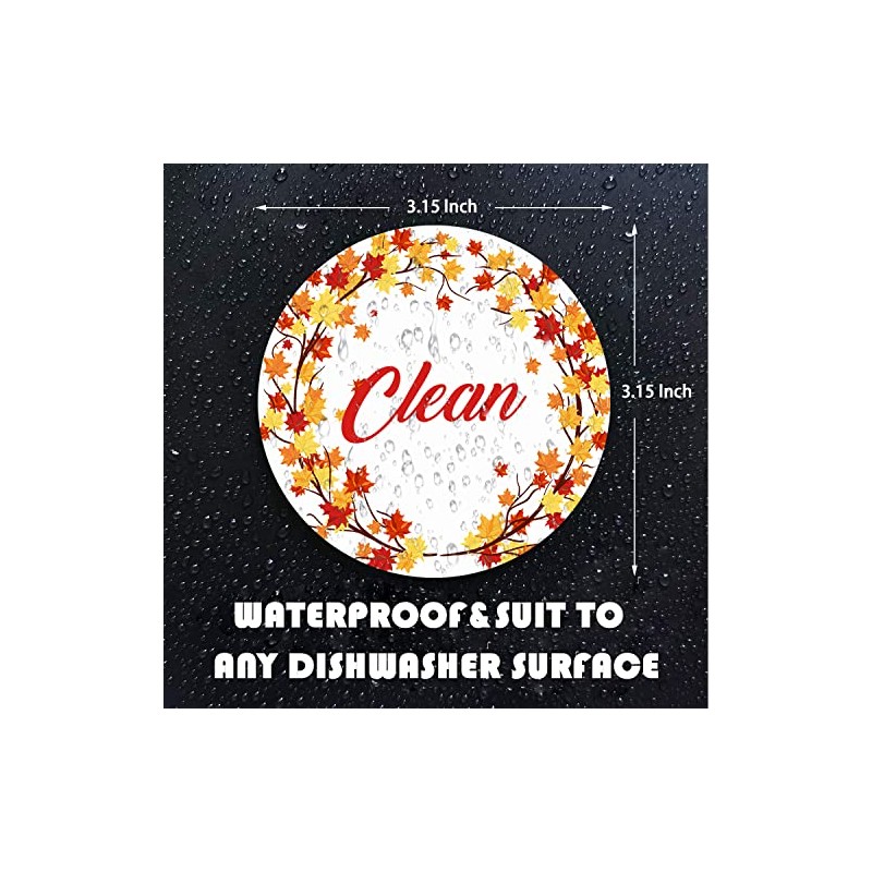 Dishwasher Magnet,Clean Dirty Sign Indicator- Double Sided Magnet with Magnetic