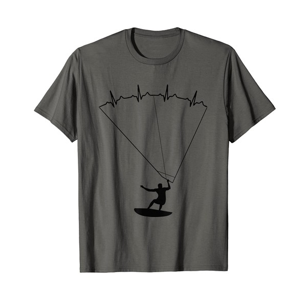 Retro Sunrise Kitesurfer Lifeline Kitesurf Kitesurf T-Shirt