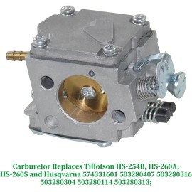 For Husqvarna 574331601 Carburetor For HUSQVARNA 61 266 268 272 272XP Chainsaw