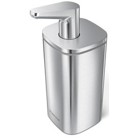 simplehuman 10 oz. Pulse Pump, Liquid Soap Dispenser, Drip Free Hand Soap Pump, Brushed Stainless Steel