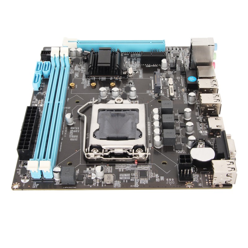 Desktop Motherboard H61 6 USB2.0 DDR3 M.2 NVMe NGFF 100Mbps
