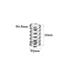 QUARKZMAN 0.39 Inch Compression Spring x 10 Pieces Stainless Steel