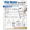 Phomemo M250 Label Printer, 3 Inch Bluetooth Labeling Device, Thermal