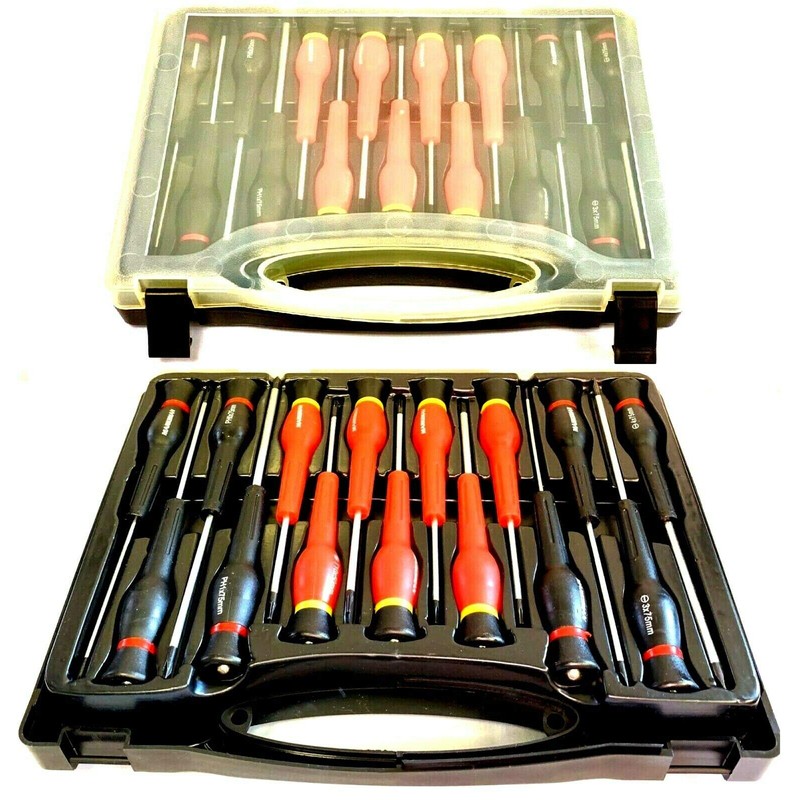 15 Pcs Telecommunication Precision Screwdriver Set Electrical Tool w/Kit Case.