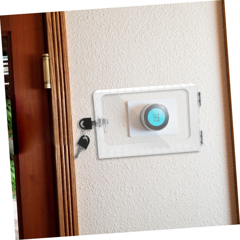 COHEALI Thermostat Lock Box with Keyed Security Durable Plastic Thermostat