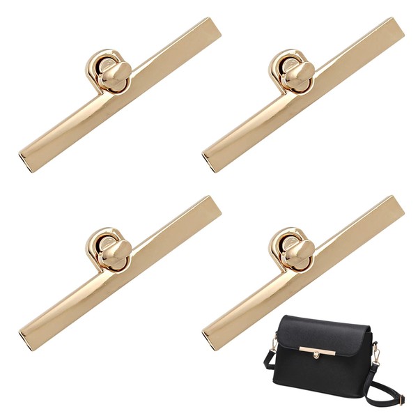 Zasjon Pack of 4 Metal Bag Clasps, Twist Lock for