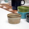 Reactive Glaze Ramekins Set Of 4 Colourful Mix Ribbed 200ml