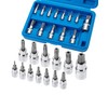 Bates- Torx Bit Socket Set, 13 pcs, TT8-TT60, 1/4" 3/8"