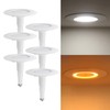 Soliseed 6 Pack 5/6 Inch LED Can Lights with Night