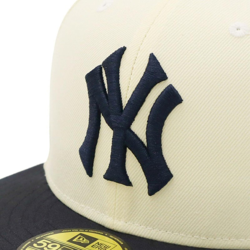 Newera 59FIFTY NER35C6581 SIDE PATCH 2-Tone ONSPOTZ Cap, NY Chrome/Navy,