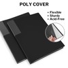 Dunwell 9x12 Presentation Book - (Black), 24-Pocket Binder with Plastic