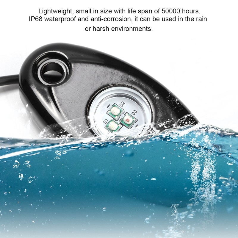 12V DC Universal RGB LED Bluetooth Waterproof Offroad Rock Light