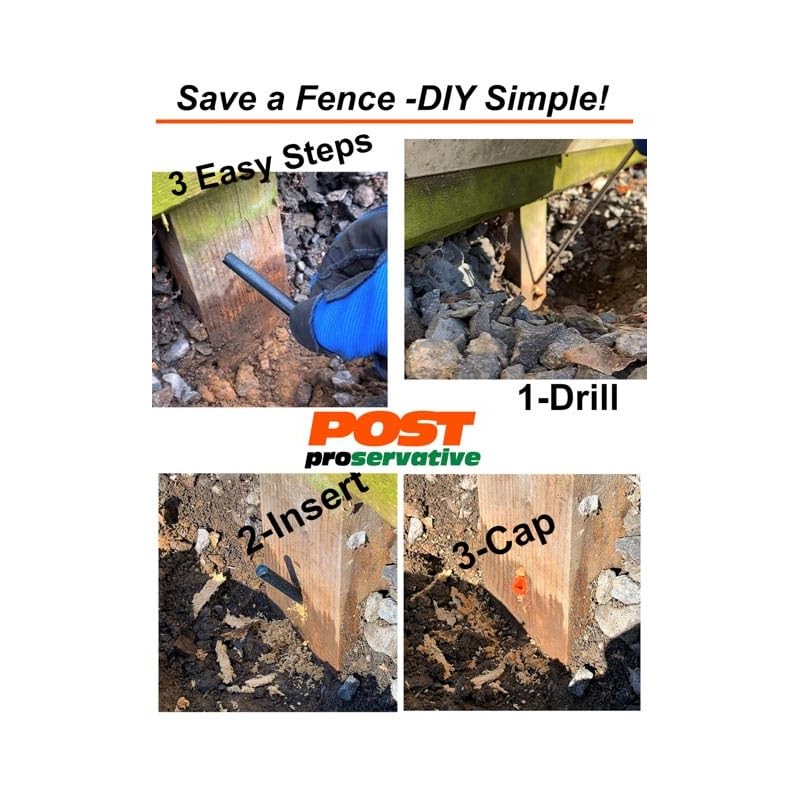 Post Proservative, Fence Repair Kit to Re-Treat existing posts, 24