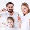 WLLHYF 4 Pcs Tuft Toothbrush Tufted Brush, Interspace Toothbrushes End-Tuft