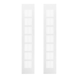 2PCS Air Vent Grille Cover,Alloy Vent Cover,Ventilation Grille Covers,For Cupboard Wardrobe Shoe cabinets Ventilation(80x200mm)