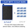 TOLDATLI Clay Mitt Auto Detailing 2 Pack, Fine Grade Microfiber