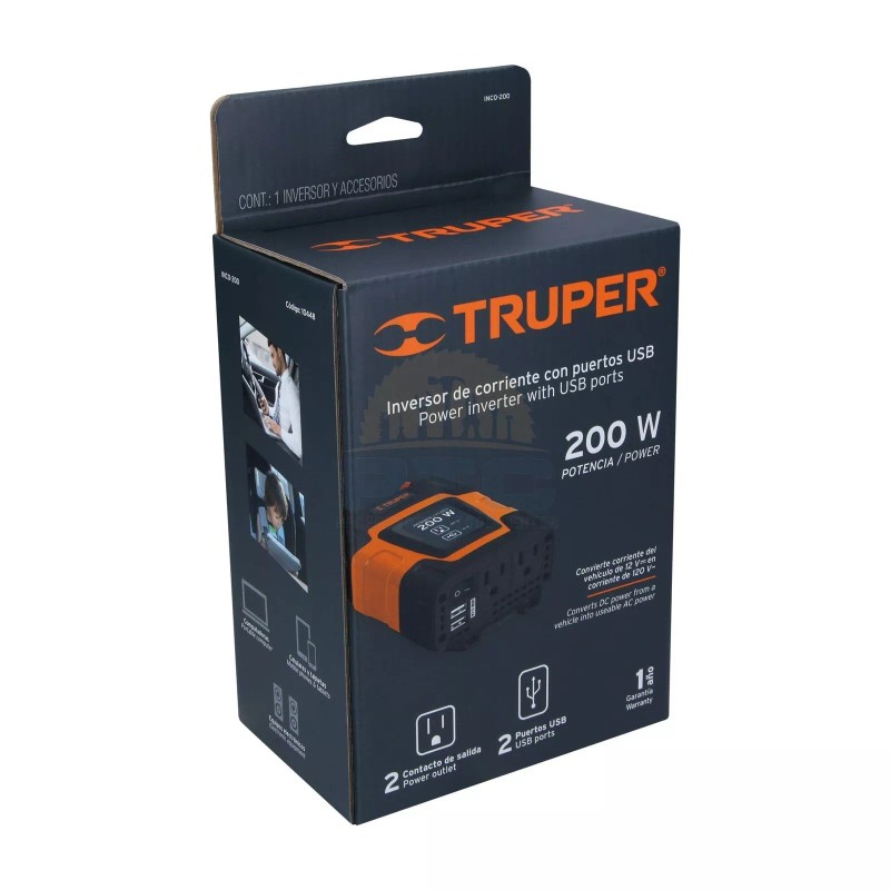Truper INCO-200 200W power inverter
