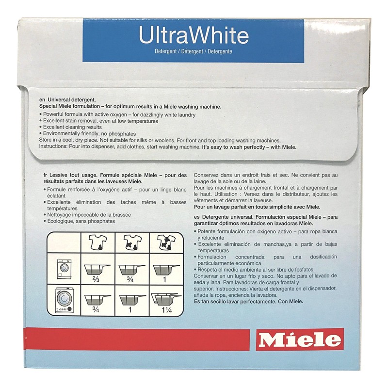 Miele CareCollection UltraWhite Multi-purpose powder 2.5KG (5.5 LBS) 48 Loads