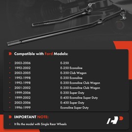 A-Premium 2 x Front Inner Tie Rod Ends, Compatible with Ford E-250 2003-2006, E-350 Econoline Club Wagon, E-350 E-450 Super Duty