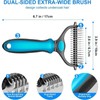Dog Deshedding Brush – 2in1 Stainless Pet Deshedding Brush Dog,