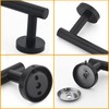 Matte Black Bathroom Hardware Set 2 Pieces SUS304 Stainless Steel