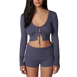 florence by mills Women's Barre Collection Sweater Crop Cardi, Grisaille, XX-Large