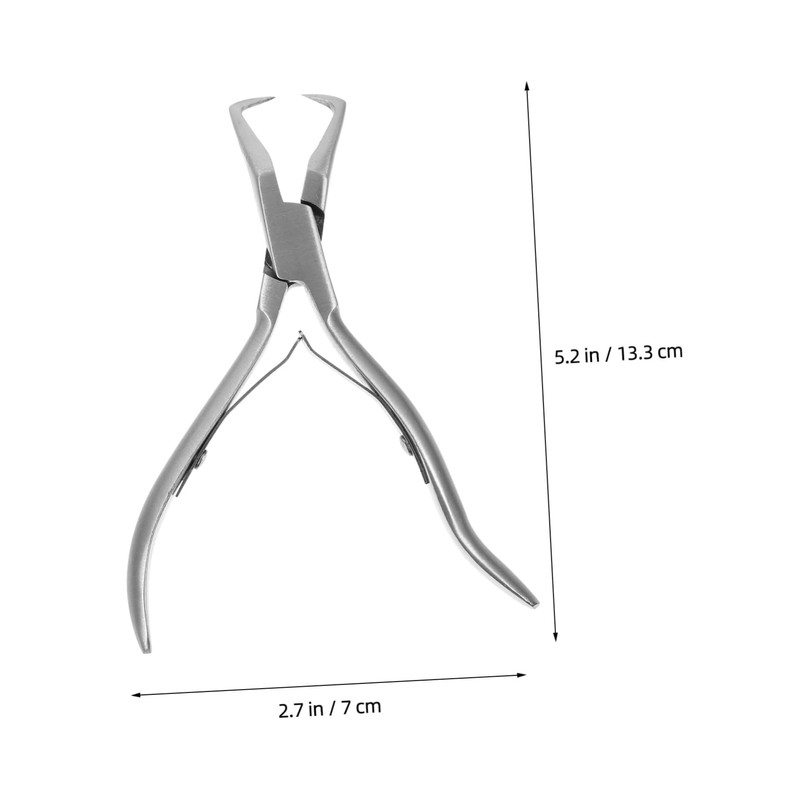 KONTONTY 1 Pair Hair Extension Pliers Stainless Steel Bonding Tool