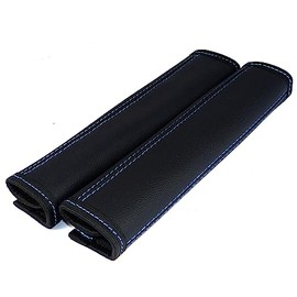 L&P Car Design GmbH 2 Piece Seatbelt Pads Protector Shoulder Pads Genuine Leather