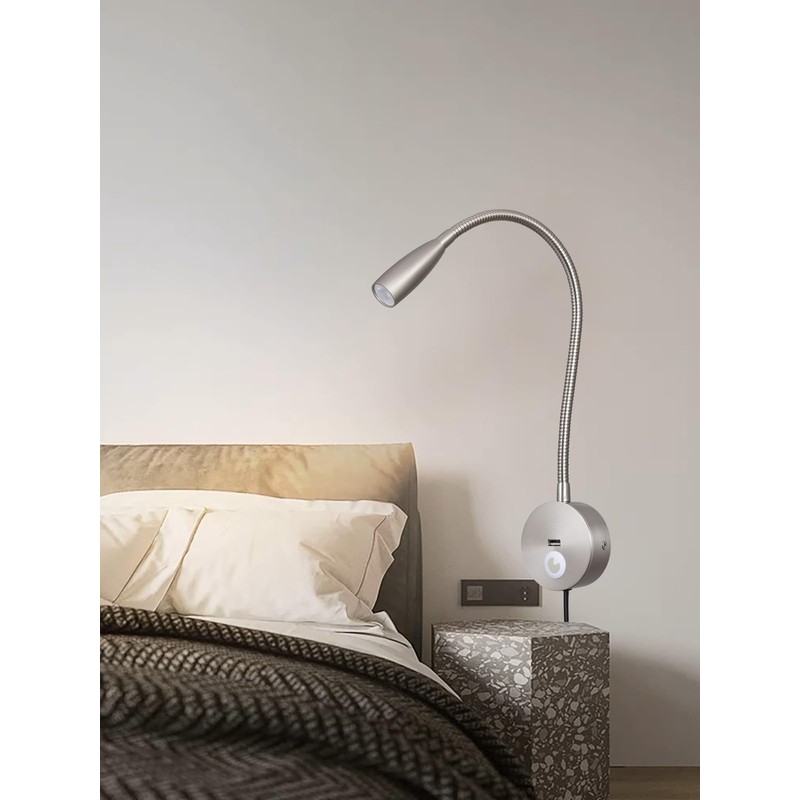 EVETHBEY LED Bedside Touch Dimmable Wall Mounted Reading Light -