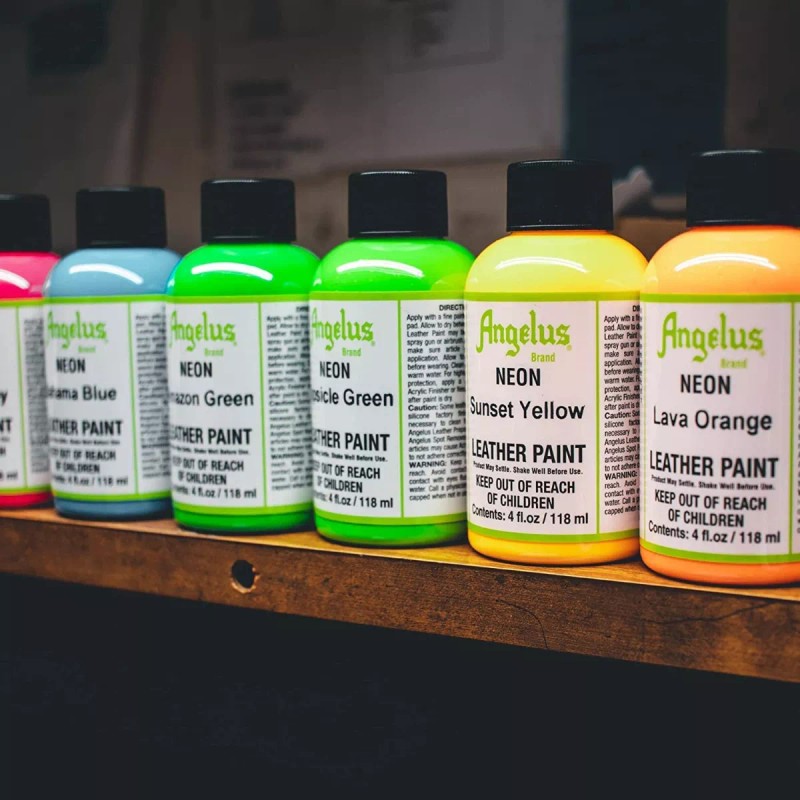 Angelus Kit De Pintura Acrílica Piel Cuero 6 Colores 29.5ml