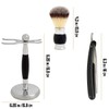 Union Razors SS5 Black Three Piece Straight Shave Kit with